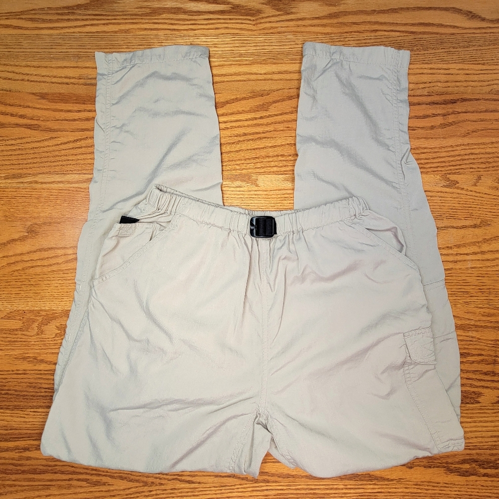 The North Face Cargo Pants Pockets Womens Large (26" Elastic Waist) Beige - Picture 2 of 15